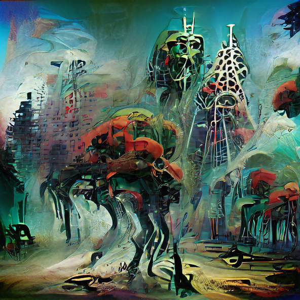 cyberpunk forest by Salvador Dali:3 | artstationHQ