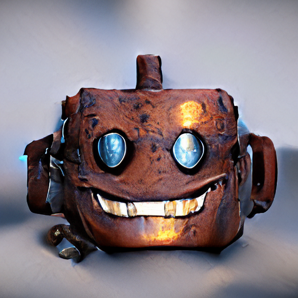 smiling rusted robot rendered in unreal engine high quality — icon initial image, learning rate = 0.1