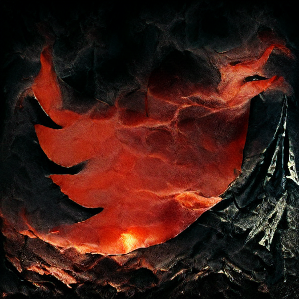 Mordor:3 — fab fa-twitter icon, icon initial image, icon target image, black icon background, red icon, learning rate = 0.1